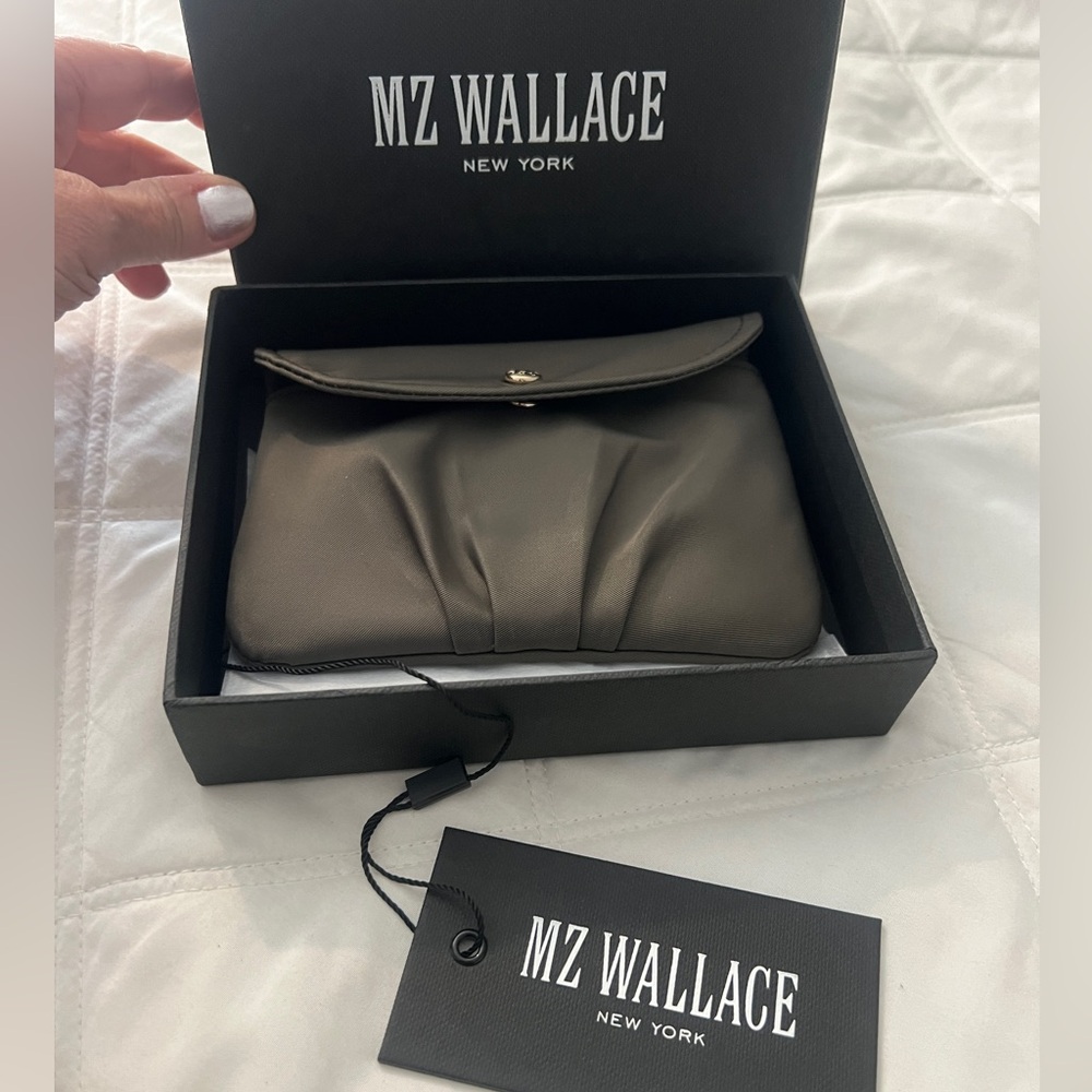 MZ Wallace NWT zip pouch in clay